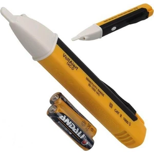 Ofine® Dedektörlü Temassız Işıklı Kablo Voltaj Test Elektrik Kaçak Dijital Kontrol Kalemi Cihazı