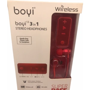 Boyi 3 In 1 Kulak Içi Bluetooth Kulaklık+Mp3 Çalar
