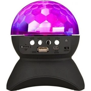 LED Işıklı Disko Topu Şarjlı Bluetooth Hoparlör Tavan Işık Yansıtma