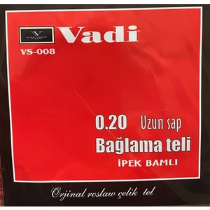 Müzik Vadi 0.20 Uzun Sap Bağlama Tel Seti Şenses Tezene Hediyeli