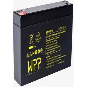 Wpp 6V 7AH Akülü Araba Aküsü
