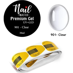 Protez Tırnak Jel (Builder Gel) 30ML 901 + 50LI Şablon