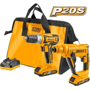 CKLI2008 20V Lithium-Ion  2 Li Set Şarjlı Matkap + Darbeli Sds Plus Delici  2 Bataryalı)