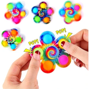 Roseroi Dali Pop It Stres Çarkı Popit Rainbow Desenli Stres Çarkı