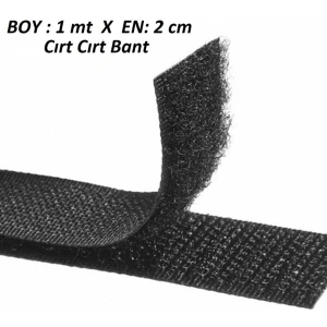1 Metre Cırt Cırtlı Bant - Kaliteli Cırt Bant - Cırt Cırt Band -Çift Taraflı Cırt En 2cm x Boy 1mt