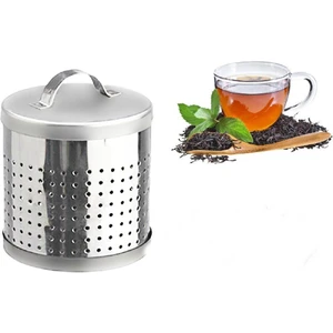 Çay Süzgeci Demlik Silindir Çay Süzgeç Bitki Çayı Demleme Süzgeçi Büyük Boy Çaydanlık