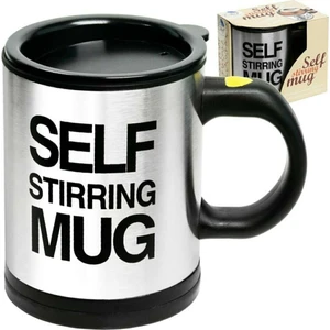 Kendi Kendini Karıştıran Mikser Kupa Termos Bardak; Self Stirring Mug