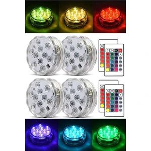 Nargile ve Havuz Içi LED Rgb Işık Aydınlatma Kumandalı Su Geçirmez LED Light