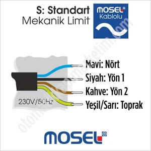 20 Nm Düz Tüp Panjur/perde Motoru (Ø60 Lık Boru Uyumlu)