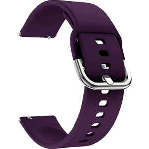 Amazfit Gts Uyumlu 20MM Silikon Kordon Mor
