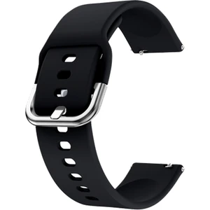 Samsung Galaxy Watch Active2 44MM  Uyumlu 20MM Silikon Kordon Siyah