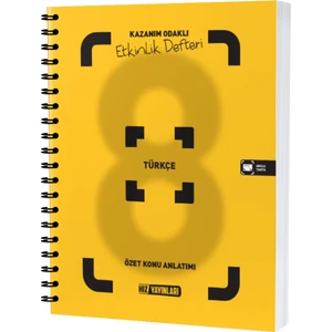 Hız Yayınları 8. Sınıf Türkçe Etkinlik Kitabı