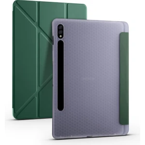 Samsung Galaxy Tab S8+ Plus 12.4 Uyumlu Kılıf Kalem Bölmeli Premium Smart Standlı Tablet Kılıfı