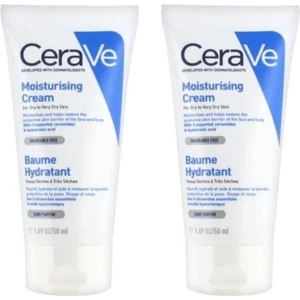 Cerave Nemlendici Krem Kuru ve Çok Kuru Ciltler Seramid ve Hyalüronik Asit Içerikli 50 ml 2 Adet