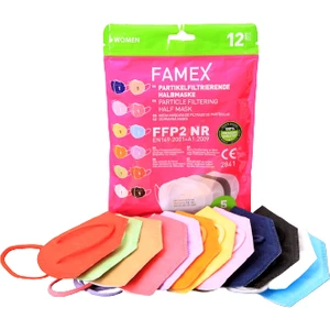 12 Farklı Renk 5 Katlı Ffp2 Nr Medikal Maske
