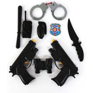 Beyaz Toys Task Force Polis Seti 2 Tabancalı