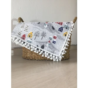 Lief Home Flanel ( Pazen ) Bebek Battaniyesi 100X115 | Çift Taraflı
