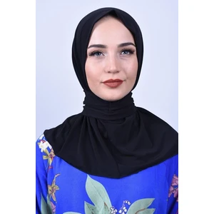 ALLURİNG Kadın Tesettür Çıtçıtlı Boyunluk Hijap Bone Şal