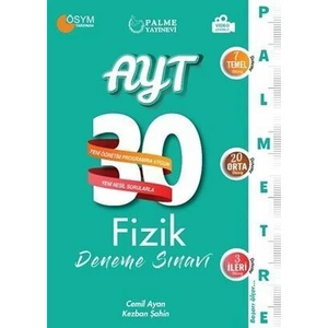 Palme Yayıncılık AYT Fiziktre Serisi 30 Deneme