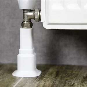 10 Adet  Beyaz Petek Radyatör Ayarlı Boru Gizleme Ayağı 14 cm 20 cm 6 cm Ayar