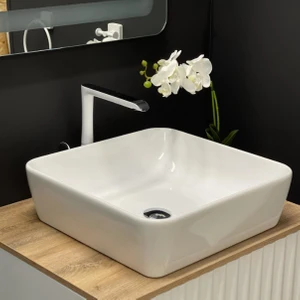 Seramik Cerastyle One 46 x 46 cm Tezgah Üstü Çanak Lavabo