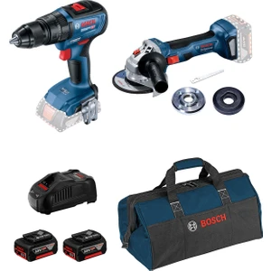 Akülü Solo Set Gsr 18V-50 Solo + Gws 180 Li Solo 2 x 5.0 Akü + Kanvas Çanta