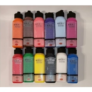 140 ml Ana Renkler Akrilik Boya 12'li Set