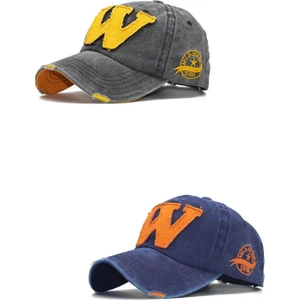 2'li Şapka, Cap Şapka, Erkek Kadın Şapka, W Şapka, W Snapback Takım