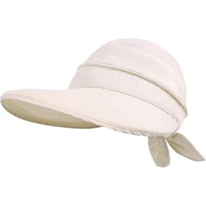 Sanlindousanlindou Güneş Koruyucu Visor Şapka - Bej (Yurt Dışından)