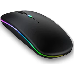 Rgb Bluetooth Fare Şarj Edilebilir Kablosuz Fare Laptop Için İpad Macbook Bilgisayar Sessiz Mause Led Aydınlatmalı Ergonomik Fareler (Yurt Dışından)