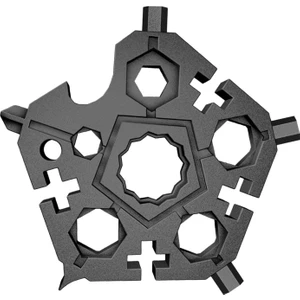 Strade Store Çok Fonksiyonlu Anahtarı Tamir Araçları Kamp Erkekler Hediye Için Kar Tanesi Siyah (Yurt Dışından)