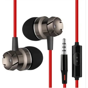 3.5mm Handsfree Kablolu Kulaklık Mp3 çalar (Kırmızı Gri) (Yurt Dışından)