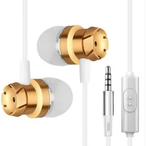 3.5mm Handsfree Kablolu Kulaklık Mp3 çalar (Altın) (Yurt Dışından)