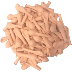 Patladı Gitti 5 Inç Makaron Somon Mini Balon 10 Adet