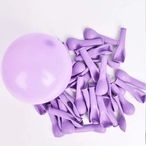 Patladı Gitti 5 Inç Makaron Lila Mini Balon 10 Adet