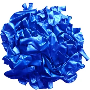 Patladı Gitti 12 Inç Metalik Koyu Mavi Balon 10 Adet