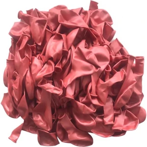 Patladı Gitti 12 Inç Metalik Rose Gold Balon 10 Adet