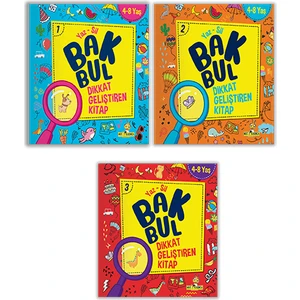 Yükselen Zeka Mucit Karınca Bak Bul Dikkat Geliştiren Kitap Serisi 4-8 Yaş Yaz-Sil Yükselen Zeka