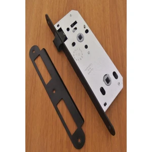 Azm Hırdavat Metlox Siyah Oval Wc Sessiz Kapı Kilidi 40 mm