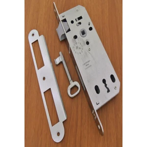 Azm Hırdavat Metlox Krom Oval Oda Sessiz Kapı Kilidi 40 mm