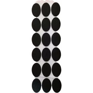 Azm Hırdavat Zemin Koruyucu Masa Sandalye Keçesi (Siyah) Çap 35 mm Yuvarlak (5 Adet)
