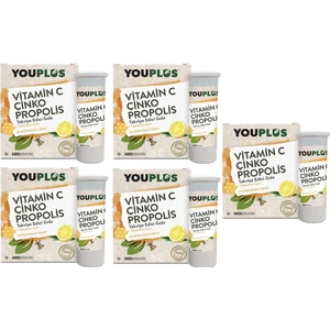 Vitamin C Çinko Propolis 20 Efervesan Tablet 5 Adet