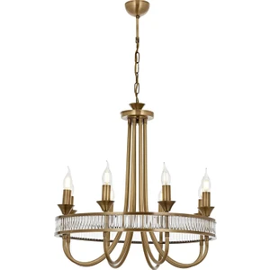 AVONNI AV-60378-8E Eskltme Kaplama Modern Avize E14 Metal Kristal 60cm