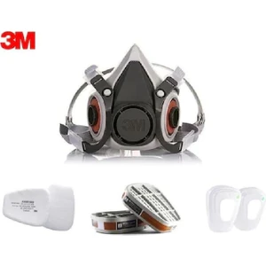 3m 6200 Yarım Yüz Maskesi + 3m 6057 Abe Filtre + 3m 5925 P2 Filtre +K501 Kapak