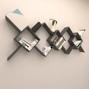 Mina Duvar Rafı Antrasit ( Mat )