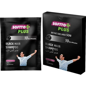 Softto Plus Black Hair Şampuan Saç Siyahlatıcı Tek Kullanımlık 25 ml