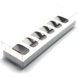 Feza Kutu Asetatlı 6 Lı Makaron Kutusu (10 Adet)