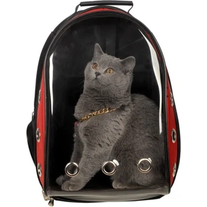 Kedi Taşıma Çantası Kırmızı Şeffaf Kırılmaz Astronot Kedi Çantası Kedi Seyehat Çantası 42X22X33 cm Kedi Çantası V1