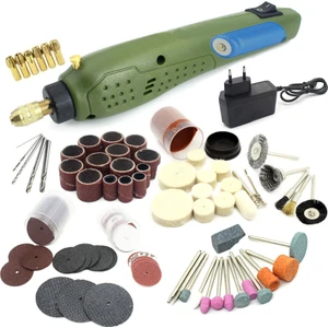 Guangdong Spirit Mini Güç Döner Alet Elektrikli Matkap + Taşlama Aksesuarları Seti Dremel Oyma Makinesi Elektrikli Alet Kiti-Eu Fiş, Mini Güç Döner Alet Elektrikli Matkap