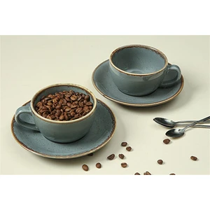 Ruby Seasons Koyu Gri Çay Fincan Takımı 4 Parça